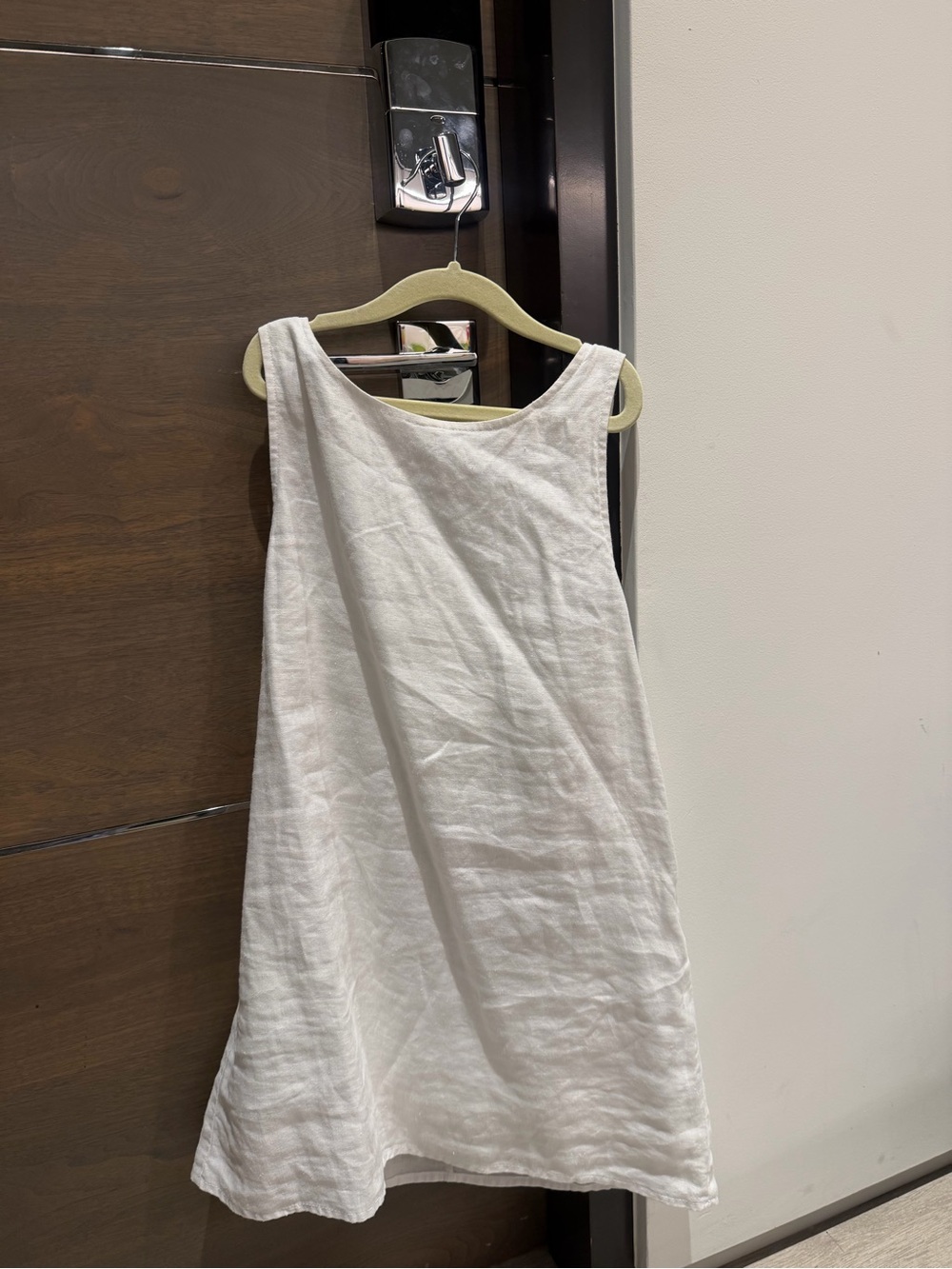 Reformation White Linen Mini Dress
